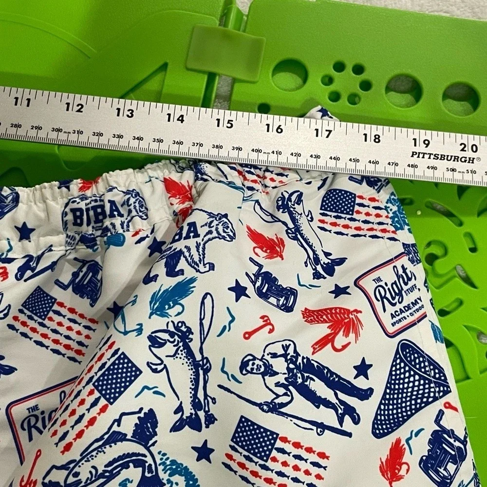 Men's XL Swim Trunks Red, White & Blue The Right‎ Stuff by Academy USA